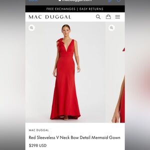 Macduggal formal dress
